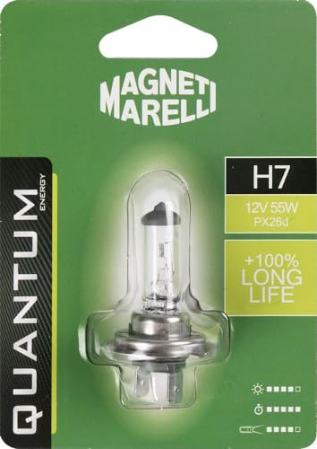 Quantum Energy Magneti Marelli H7 lampadina singola auto long life 12V 55W attacco PX26d