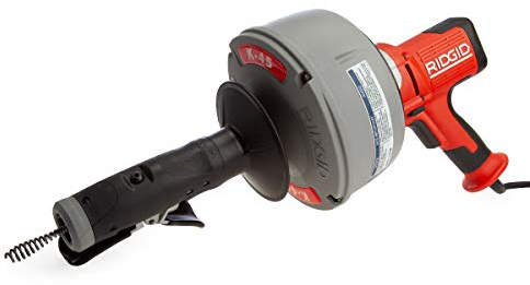 RIDGID 63698 Abflussreiniger, K-45AF5 220-240 (mit UK-Stecker), Maschine mit automatischer Zufuhr