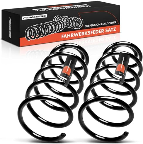 Frankberg 2x Muelles de chasis Muelles de suspensión Compatible con Golf IV 1J1 New Beetle Cabrio 1Y7 Replace# 1J0411105H,RA3787