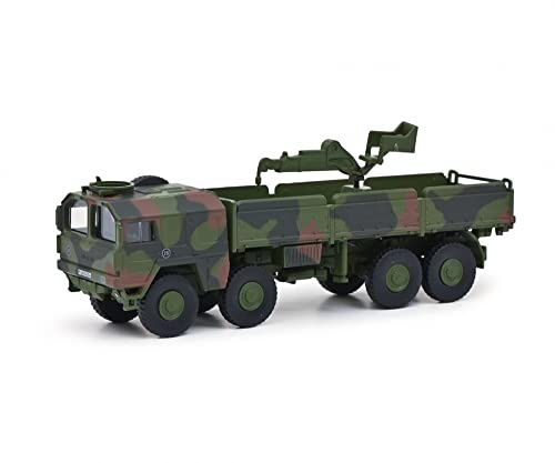 Schuco MAN 10t GL Flecktarn mit Kran 1:87