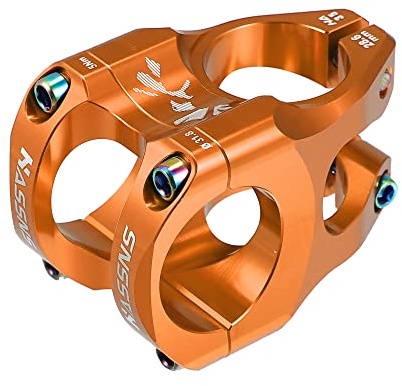 X AUTOHAUX Aluminum Alloy 35mm Mountain Bike Stem Handlebar Accessories Orange