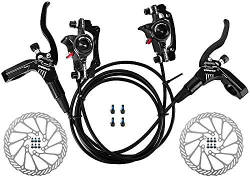 Fahrrad Hydraulische Scheibenbremsen Vorne Hinten Bremssättel Set für Mounta Links Rechts Bremshebel Kit mit 160mm Scheibenrotor