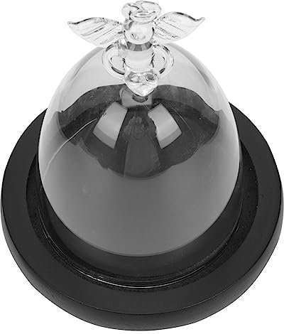 TOPBATHY Dôme De Fleurs Éternelles Verre Couvercle pour Fleurs Préservées Affichage Décoratif avec Base