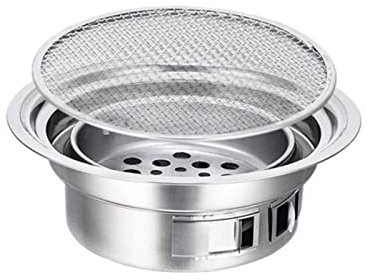 Gril à gaz chaud barbecue charbon de bois Portable ménage coréen gril rond carbone Camping gril poêle pour extérieur intérieur
