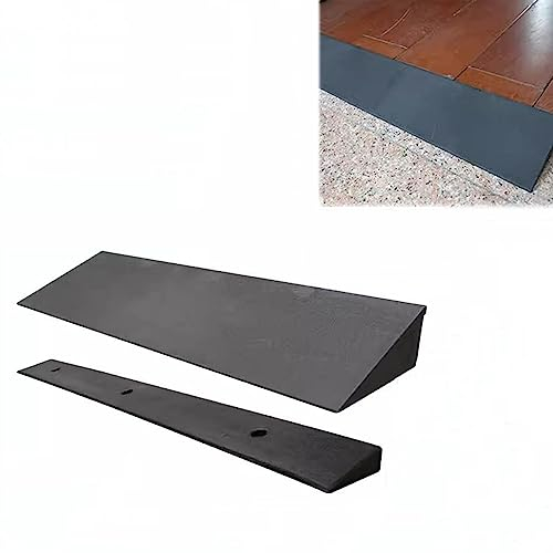 COKYIS Türschwellenrampe rutschfeste Rollstuhlrampe Auffahrrampe, Leichte Tragbar Gummi Rampe Für Türschwellen, Bürgersteig Auffahrkeile Für Indoor (Size : 99 * 5 * 1cm)