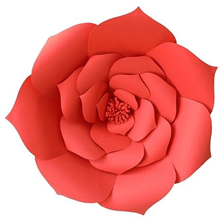 Warmhm 2stücke Künstliche Rosen Rot Papierblumen Dekoration Für Hochzeitsfeiern Tischdeko Streudeko Für Bastelprojekte Und Besondere Anlässe