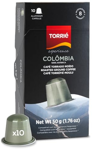 Torrié Coffee Pods Compatible with Nespresso® Original Machines | Aluminium Capsules | Colombia (10 pods)