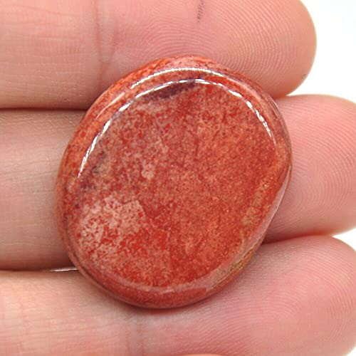 EKFBQBGW Raumdekoration 25x23mm Handschmeichler Daumen Edelstein Natürliche Kristalle Therapie Spirituelle Mineralien Massage Palmenstein (Color : Red Jasper)