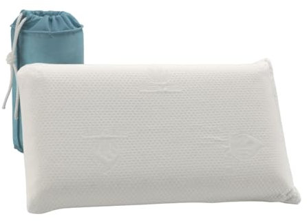 Donegal Collections Almohada Infantil Hipoalergénica Viscoelastica Aloe Vera - Almohada Niños y Bebe de 1 a 8 años - Almohada Cama y Cuna Ergonómica - Almohada Tejido Strech y Bolsa para Transporte