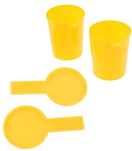 Kuuleyn 2 Stück Bienen-Futterspender, Bienenzucht-Wasserspender, Bienenzucht-Honig-Eingangs-Wassertrinker, Bienen-Futterflaschen-Set, Schüssel-Werkzeug zum Füttern von Zucker,