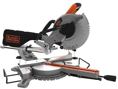 BLACK+DECKER 1600W 216mm Slide Mitre Saw, BES700-GB