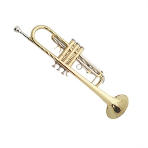 Messing B-Trompete Instrument Lackiert Gold Tragbare Professionelle Anfänger Trompete Ton