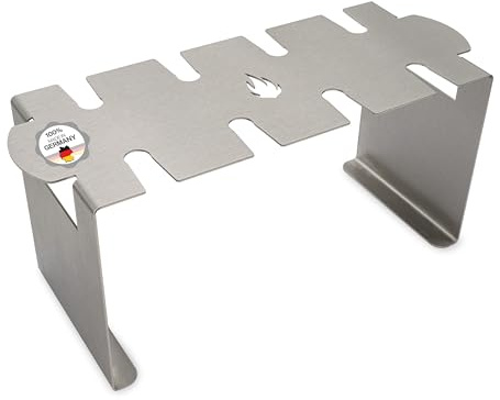 Hähnchenschenkel Halter Edelstahl - Für Backofen & alle Kohle- und Gasgrills, perfekter Halt ohne Anbrennen - Hähnchenkeulen Halter robust, unempfindlich & spülmaschinenfest (Universalgröße)