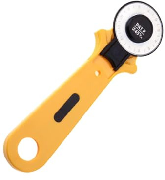 STOBOK 2stücke Rollschneider Mit Griff Für Stoff Und Leder Rollradschneider Als Stoffschneider Inklusive Sicherheitsschutz Und Ergonomischem Griff Geeignet Für Rechts- Und
