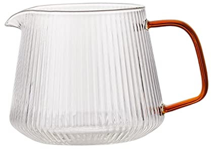 Caffettiera in vetro trasparente manuale per caffè, per casa, viaggi, ristoranti, 500 ml