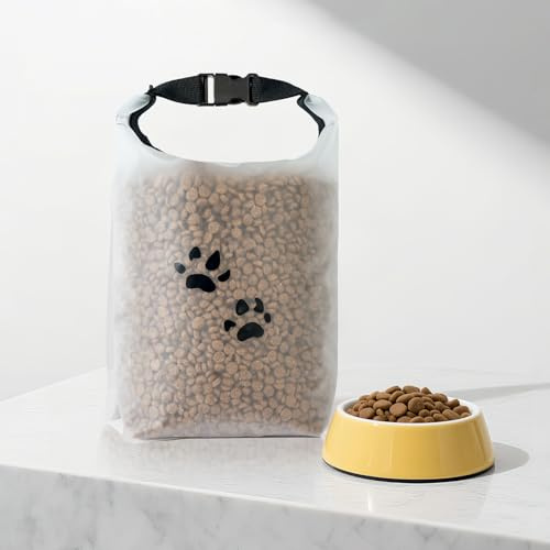 NursCare Dog Food Storage Bag with Roll-Top Closure, for Traveling, Camping, Boarding, 14 Cups, M.