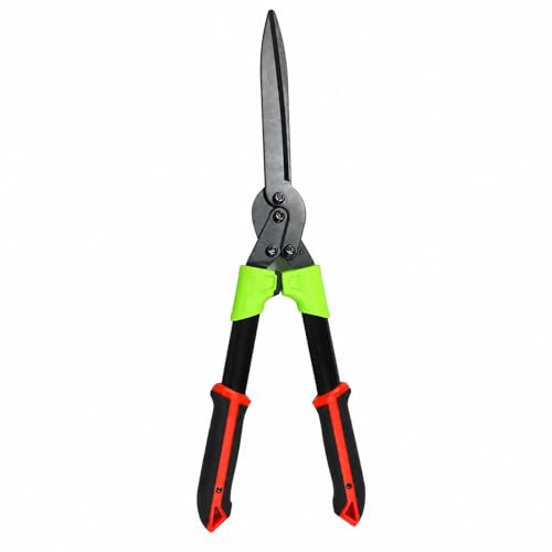 GOOGO Cisailles à haies 60 cm, cisaille de jardin avec lames en acier au carbone SK5, amortisseurs et poignées ergonomiques, pour la taille et la mise en forme des haies, arbustes et buissons
