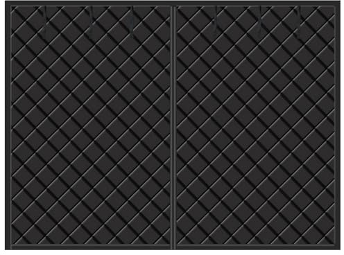 LXBAMKEA Garage Rideau De Porte Isolation Kit, Garage Moustiquaire De Porte, Rideau De Porte Magnétique Thermique Isolant, Imperméable Insonorisant Occultant Couvre-Porte(Black,(W x H) 18x7 FT)