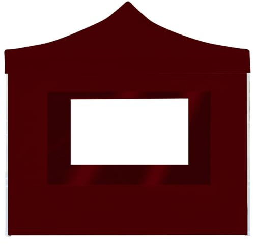 WGYHOME Tenda professionale per feste, 2 × 2 m, in alluminio, con tetto Oxford rivestito in PVC e pareti laterali, protezione solare per giardino, barbecue, feste di famiglia ed eventi all'aperto