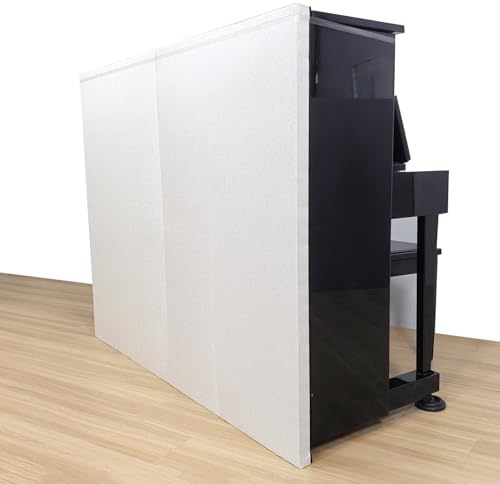 Panneau d'insonorisation pour piano droit, 4,8 cm d'épaisseur, absorbant acoustique pour le dos du piano, couverture d'insonorisation professionnelle, facile à installer(Beige)