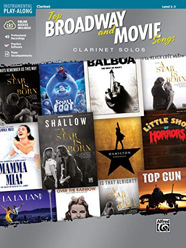 Top Broadway & Movie Songs Instrumental Solos: Clarinet Solos, Book & Online Audio/Software/PDF: Clarinet Solos; Includes Online Media (Pop Instrumental Solos)