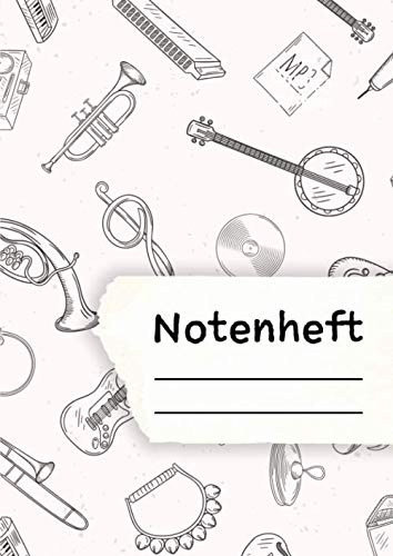 Notenheft: 12 Systeme pro Seite | 64 Seiten Notenpapier: Inklusive Inhaltsverzeichnis | 12 Systeme zur Komposition für alle Instrumente | DIN A4