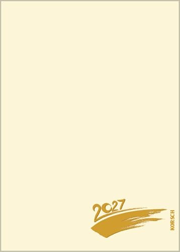 Foto-Malen-Basteln Bastelkalender A5 chamois 2027: Fotokalender zum Selbstgestalten. Aufstellbarer do-it-yourself Kalender mit festem Fotokarton und edler Folienprägung