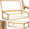 tectake® Accesorio Jardinera Exterior de Madera, Inserto Protector Jardinera con Placas de Policarbonato, Resistente a Viento e Intemperie, con Estantería, Ideal Huerto Urbano, Macetero, 115x53x34cm