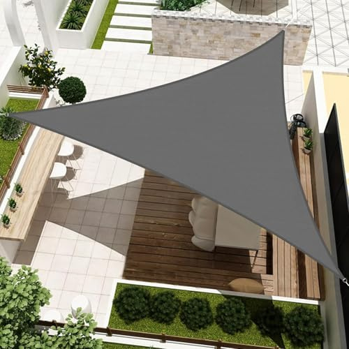 HENG FENG Tenda a Vela Triangolare 3,6x3,6x3,6m, Antracite
