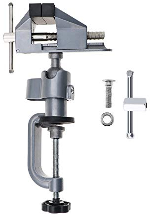 OTOTEC 360° Vice en Alliage d'aluminium Mini Table Pince Banc Étau 70mm Mâchoires en Caoutchouc Bricolage Artisanat Outil pour Modéliser Peinture Collage Soudure