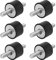 Boisbresil 6 Pezzi M8 Ammortizzatori in Gomma Supporti Supporti in Gomma Antivibranti a Bobina Ammortizzatori Gomma M8 Supporti Antivibranti Anti Vibrazione Gomma Montaggio Ammortizzatore 30 * 20