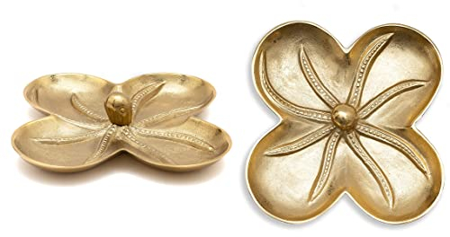 Large Gold Octopus Snack Bowl by Gute - Sectioned Decorative Centerpiece Serving Platter for Nuts, Chip and Dip, Candy, Salsas, Food Tray, Serveware Home Decor Gift for Entertaining, Parties 13.6L