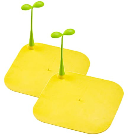 Ygapuzi Universal Lavello e Tappo vasca Tappo di drenaggio in silicone di grandi dimensioni Coperchio di aspirazione piatto Design senza mani bagnate per cucina, bagno e lavanderia (2 pezzi)