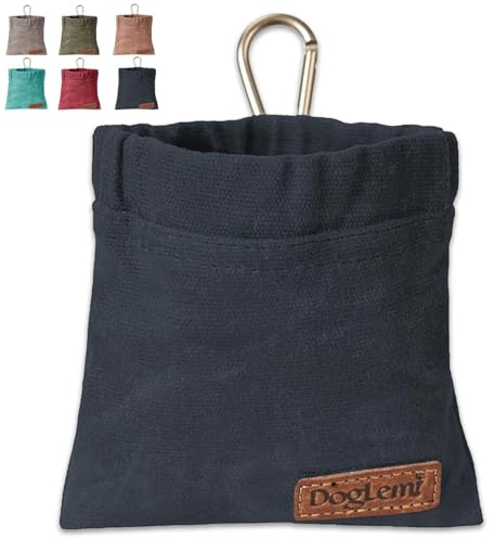 Duuclume Leckerlibeutel für Hunde Hundeleckerli-Tasche, Welpentrainingstasche für Hunde, freihändiges Training, mit Karabiner, für Welpen, Reisen oder im Freien (Navy)