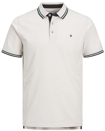 Jack & Jones Homme Jjepaulos Noos Polo, Beige - Bleu, XL EU