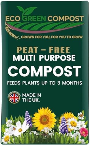 Eco Green Compost- Premium Compost- Grown & Blended In Lincolnshire - Eco-Friendly, Nutrient-Rich Soil Fertilizer for Sustainable Growing- Zero Peat