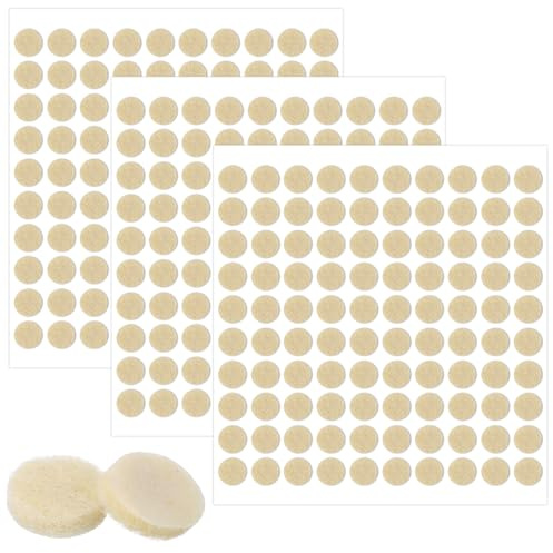 YUXIANLB 300PCS Felt Furniture Pads Small Felt Pads Cabinet Door Bumper Mat Non Slip Chair Legs Round Pad Quiet Felts Coasters Self Adhesive Circles Little Felts Dots For Hardwood Item Or Floors