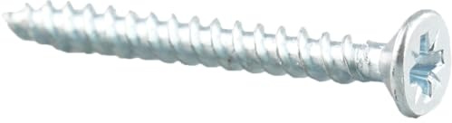 Twinthread Woodscrews Bright Zinc Plated – High Grip Wood Screws for Softwood, Chipboard & MDF – Rust Resistant (#8 x 1 1/2 (Pack of 200))