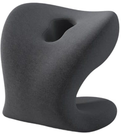 Harilla Nackenstütze für Bürostühle, Memory Foam, Stuhllehne, Mittagspausenkissen, bequem, waschbar, Schreibtisch-Nickerchenkissen, Kopfstütze, Dunkelgrau