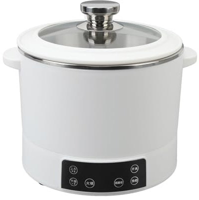 GAOAZHEN Olla arrocera eléctrica de 3 l, pequeña, de Acero Inoxidable, con elevación Interior, Baja en azúcar, vaporera eléctrica, máquina para Hacer arroz bajo en carbohidratos, Olla para shabu Shab