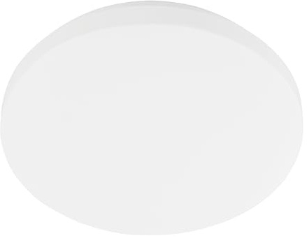 EGLO LED taklampa ute Approdo med rörelsesensor, utomhustaklampa, balkong- och terrasslampa, vit plast, IP54, varmvit, Ø 31 cm