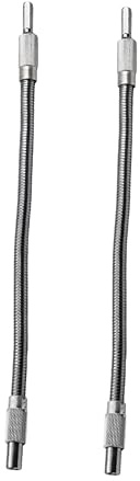 LALAFINA 2piezas Eje Flexible De Metal Eje De Extensión De Unidades De Broca Para Portabrocas De Taladro Extensión De Destornillador Para Trabajo Estrechos