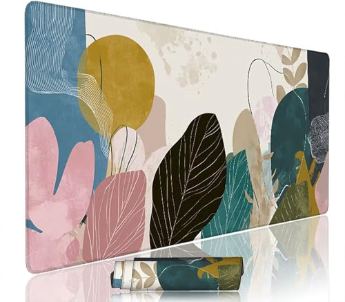 Tapis de Souris Abstrait sous Main Bureau Tapis de Souris Gaming XXL 1200x600x3mm Mouse Pad Caoutchouc Usine Grand sous Main Gamer Accessoires PC Imperméable, pour Clavier Ordinateur Portable w-7043
