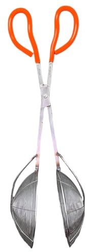 Pince de pêche, cuillère double passoire en acier inoxydable | Porte-poisson, pince à crabe, pour carpe, poisson-chat, bar, crevettes, extérieur, plage, mer, lac