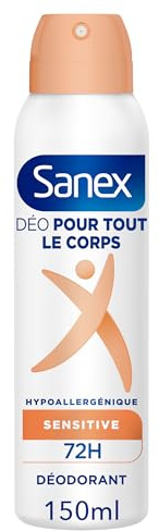 Sanex, Déodorant Crème pour Tout le Corps, Sensitive Douceur, 75 ml