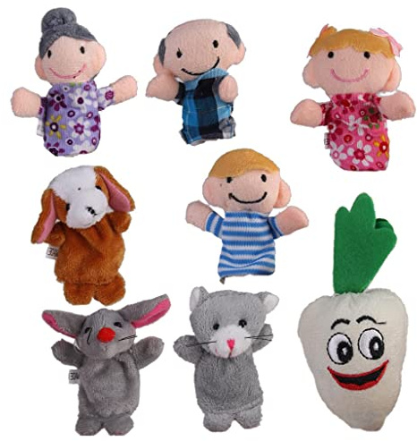 24 Piezas Títeres Dedos Peluche Animales Bebé Juguetes Educativos Cuentos Clásicos Estimulan Imaginación Adecuados para Narración Familiar Enseñanza