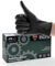 PACIFIC Noir Gants Jetables in Nitril, 100 pièces/boîte, Texture Diamantée, Pour Industrie Lourde, Mécanique, Cuisine & Médical, Sans Latex & Sans Poudre, EN 374, M/8