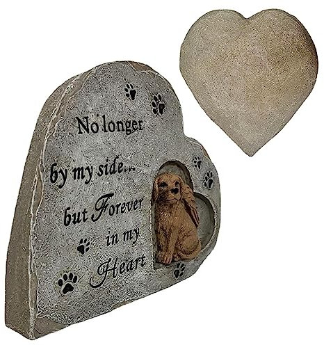Marcatori per cani, pietra commemorativa da giardino in resina, lapide per cani in resina, pietra commemorativa da giardino per cortile, regalo di lutto per commemorare la perdita di un cane