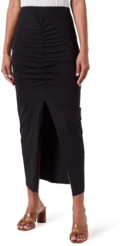 ONLY Falda de Punto para Mujer, Negro, S