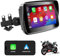 ANKEWAY Estéreo Inalámbrico para Automóvil CarPlay & Android Auto para Motocicleta, Navegación GPS Pantalla Táctil de 5 Pulgadas, Bluetooth Dual, Estéreo Impermeable IP67 para Moto